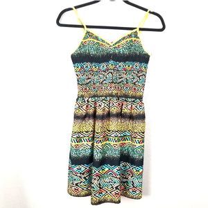 Band of Gypsies Tribal Print Mini Sundress S